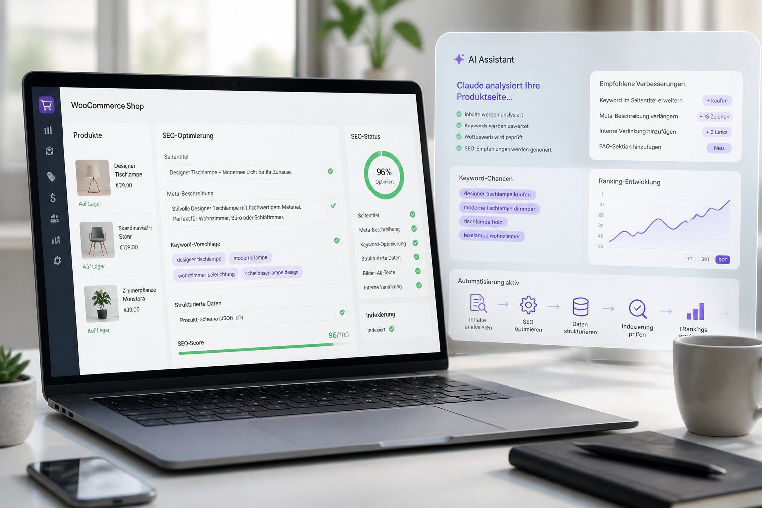 SEO automatisieren mit Claude für WooCommerce